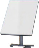 Pedestal-mounted hybrid ESA satellite terminal