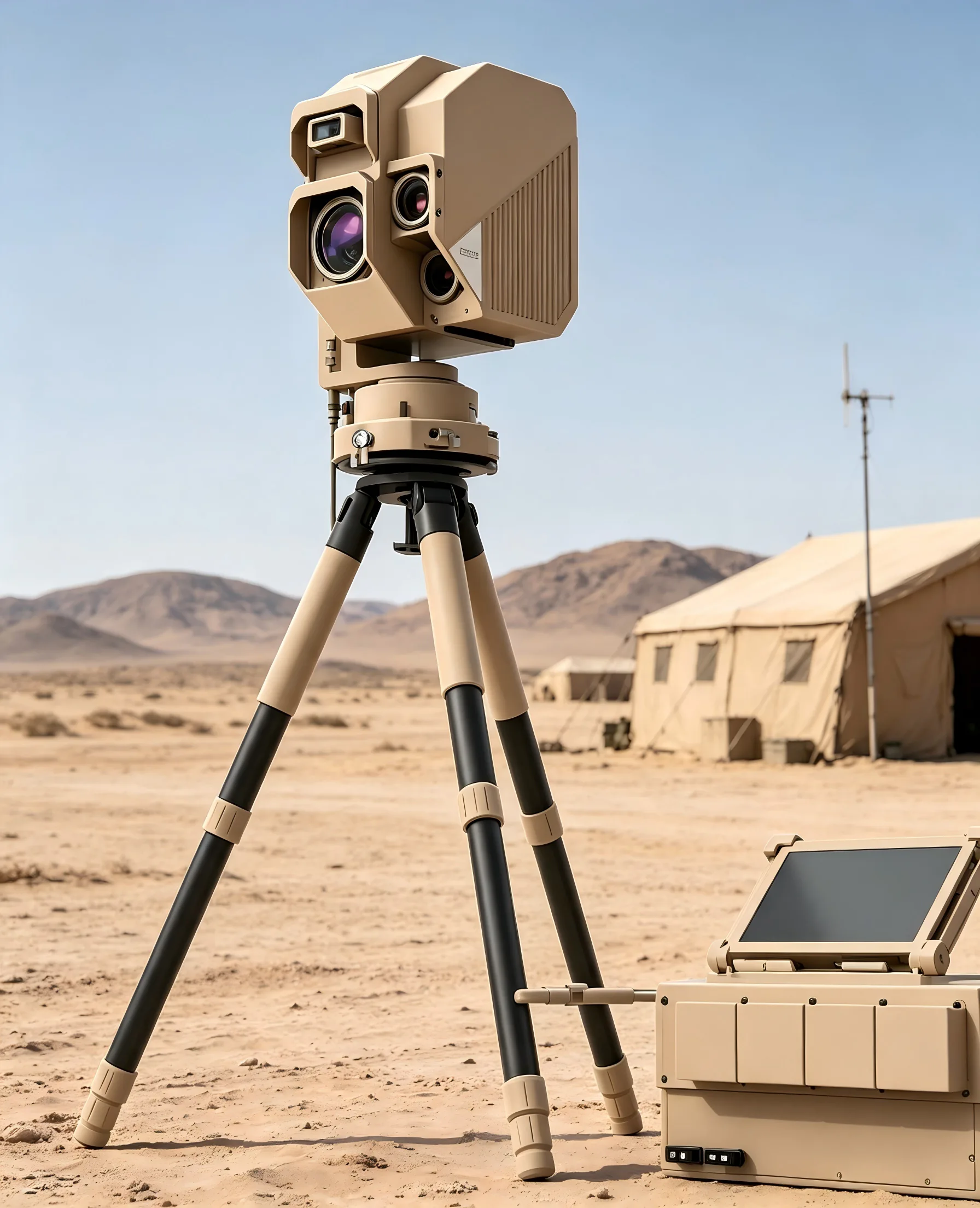 HE-P10 2kW portable system deployed at a forward site